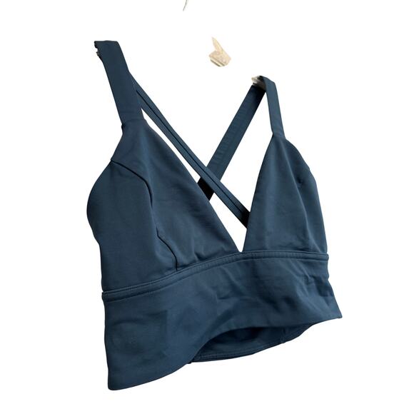 Lululemon Criss Cross Teal Blue Sport Bra Sz 6 GS - Picture 2 of 4